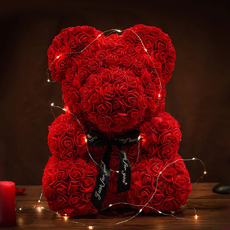 ✨ PACK CLASSIQUE - 1 Rosy Bear + 1 Bouquet de Roses